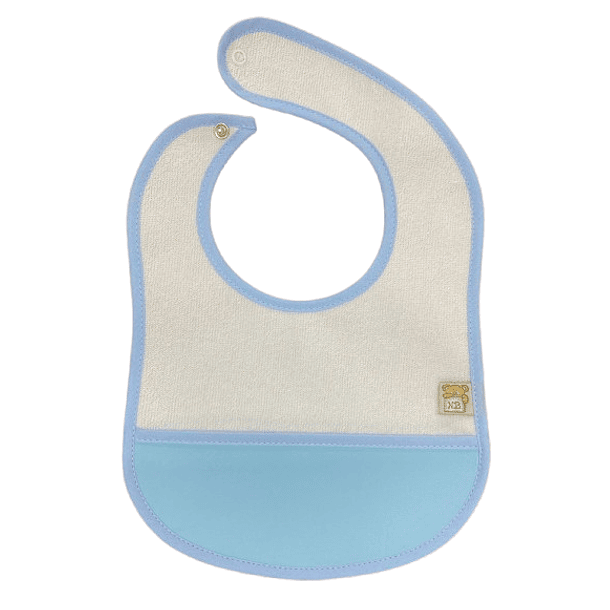 Pack de  6  Babetes impermeáveis com bolso e mola de pressão 7