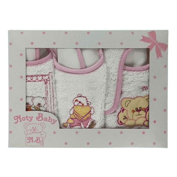 Conjunto de 3 Babetes com 3 diferentes modelos