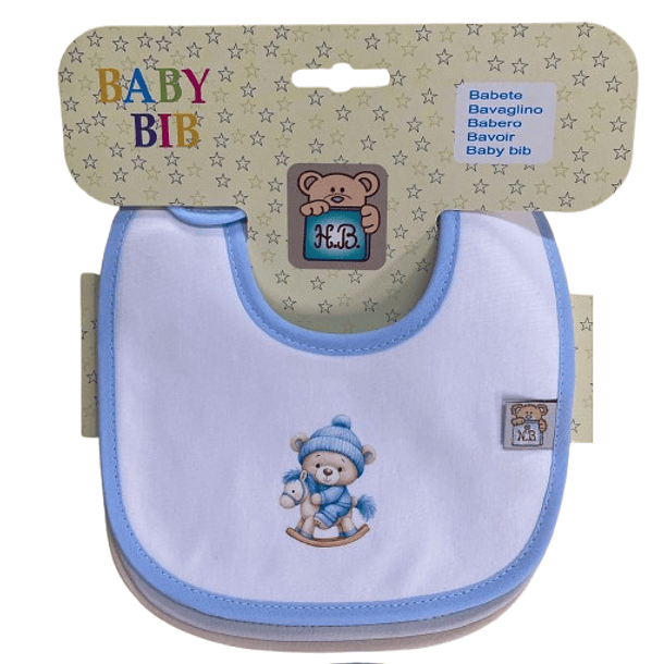 Conjunto de  3 lindos babetes para bebé