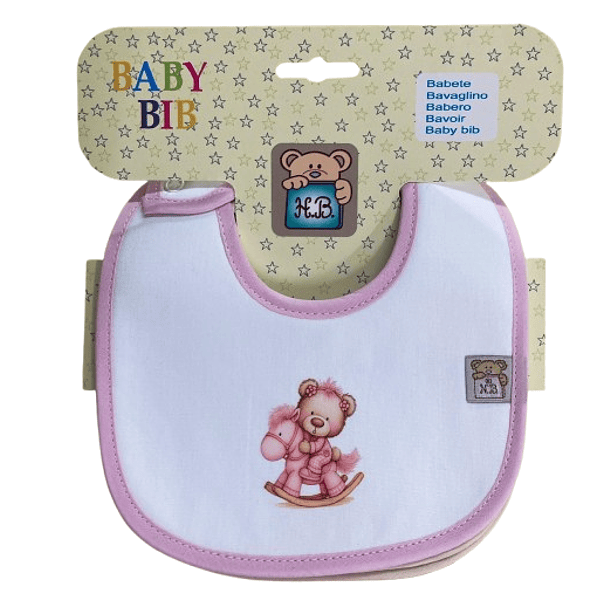 Conjunto de 3 lindos babetes para bebé