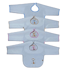 Babeiros com mangas bordados e impermeáveis 1