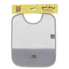 Babete em Napa P:V:C impermeável com bolso Bordado 3