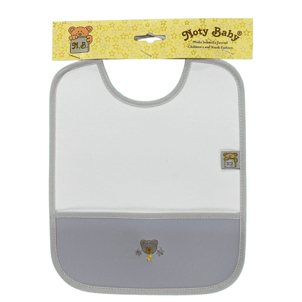 Babete em Napa P:V:C impermeável com bolso Bordado 3