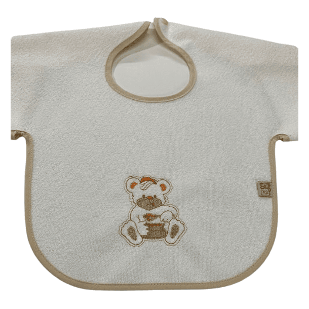 Babeiros com mangas bordados e impermeáveis