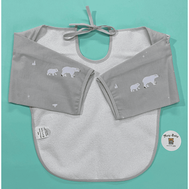 BABEIRO ESTAMPADO COM MANGAS IMPERMEÁVEL