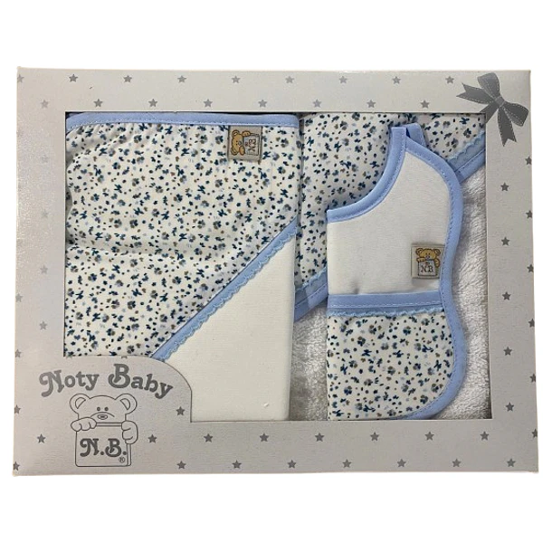 Conjunto de toalha de banho  +  fralda  + Babete para bebé  1