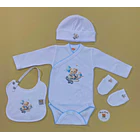 Conjunto de Body + Gorro+babete+Luvas  100% algodão 2