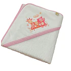 Toalhas com capuz estampado para bebé 100% algodão 3