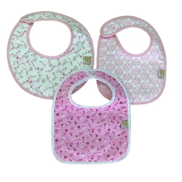 Set  de  3  Babetes 100% algodão 2
