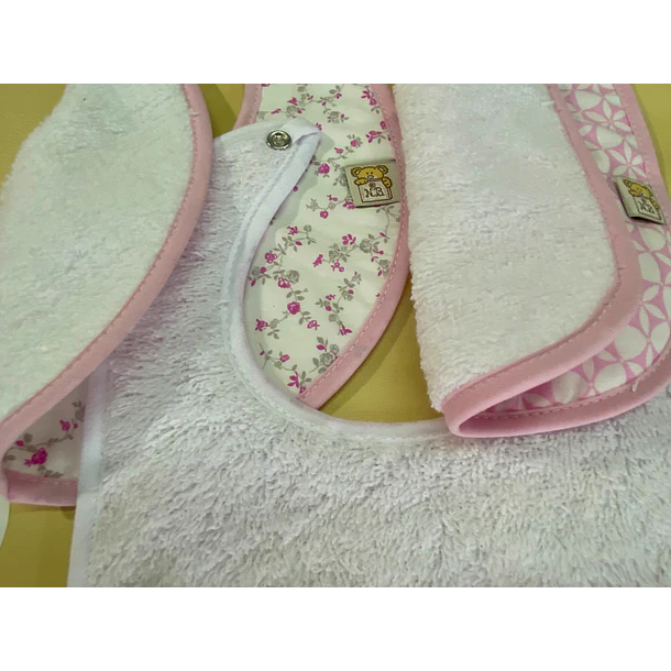 Set  de  3  Babetes 100% algodão 5