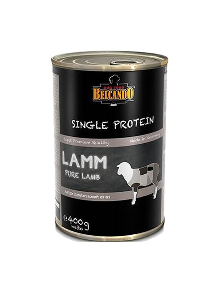 BELCANDO LATAS SINGLE PROTEIN CORDERO 400 GR  1