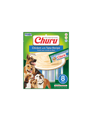 CHURU PERRO SABOR POLLO Y ATÚN 8 UNID 
