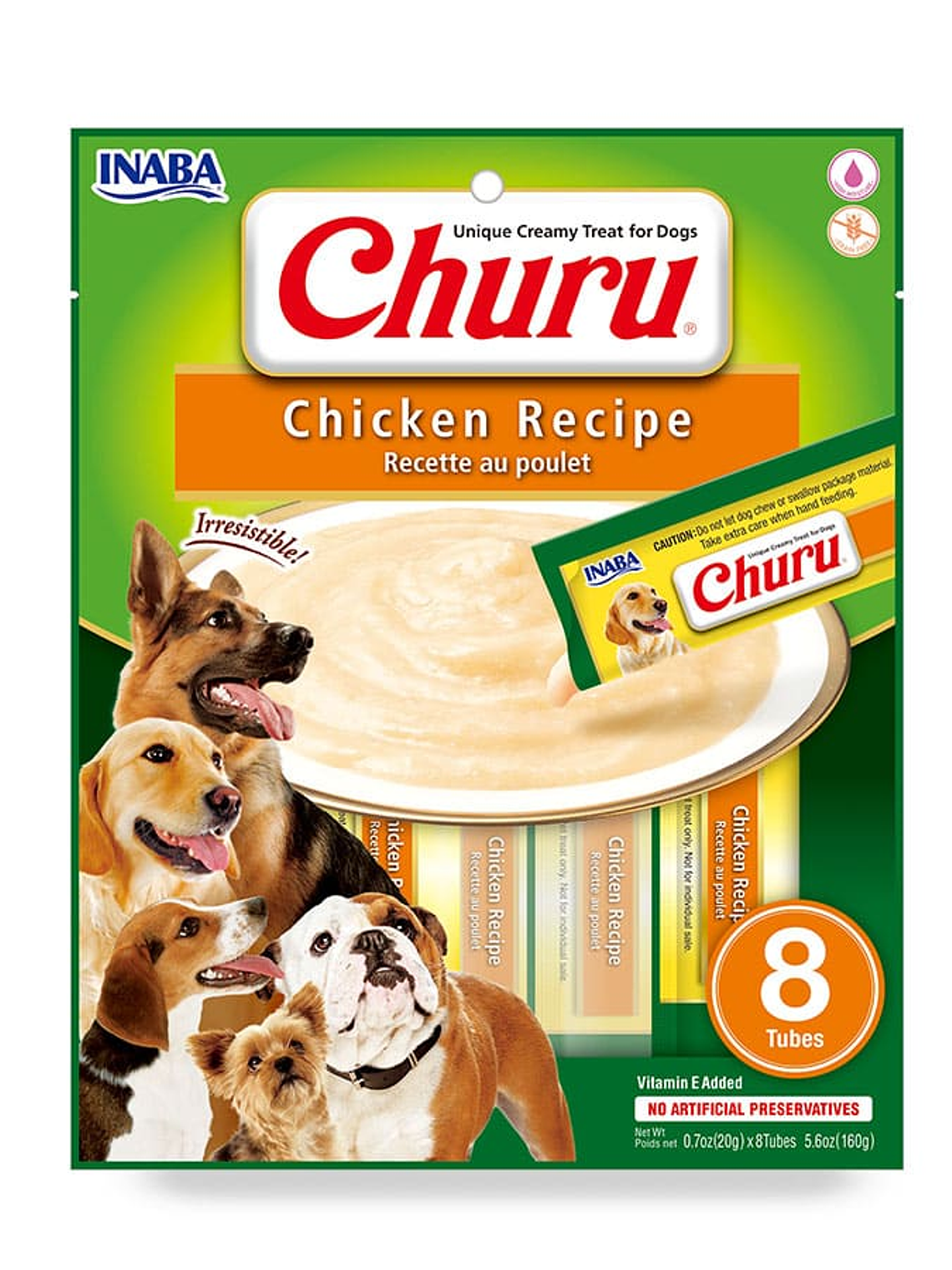 CHURU PERRO SABOR POLLO 8 UNID  1