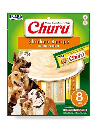 CHURU PERRO SABOR POLLO 8 UNID 