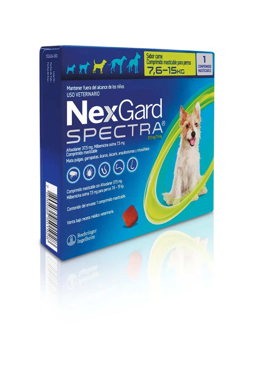 NEXGARD SPECTRA TAB. 7,6-15 KG  1