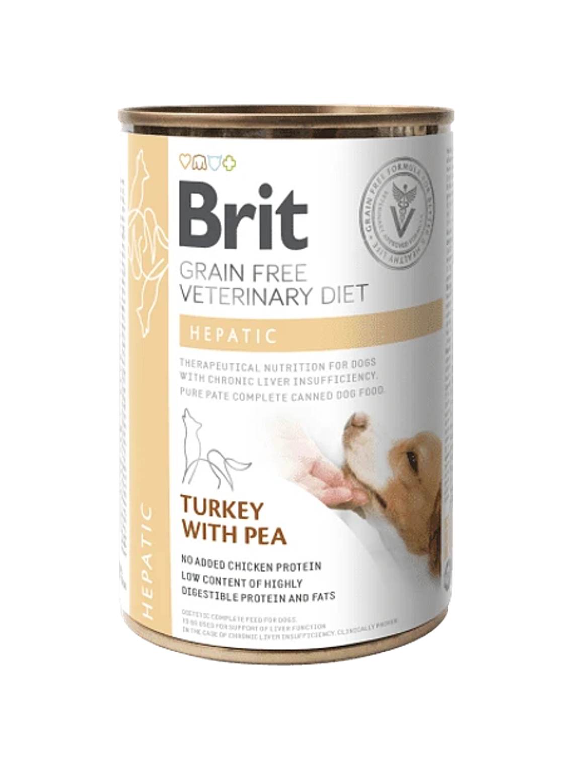 BRIT GF VD DOG CAN HEPATIC 400 G  1
