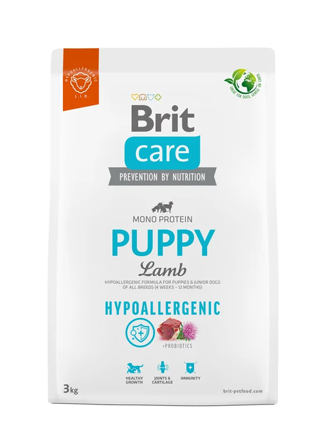 BRIT CARE DOG HYPOALLERGENIC PUPPY LAMB 3 KG  1