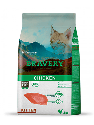 BRAVERY CHICKEN KITTEN 2 KG 