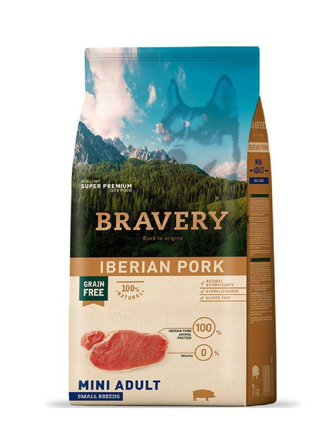 BRAVERY IBERIAN PORK MINI ADULT SMALL BREEDS 2 KG  1