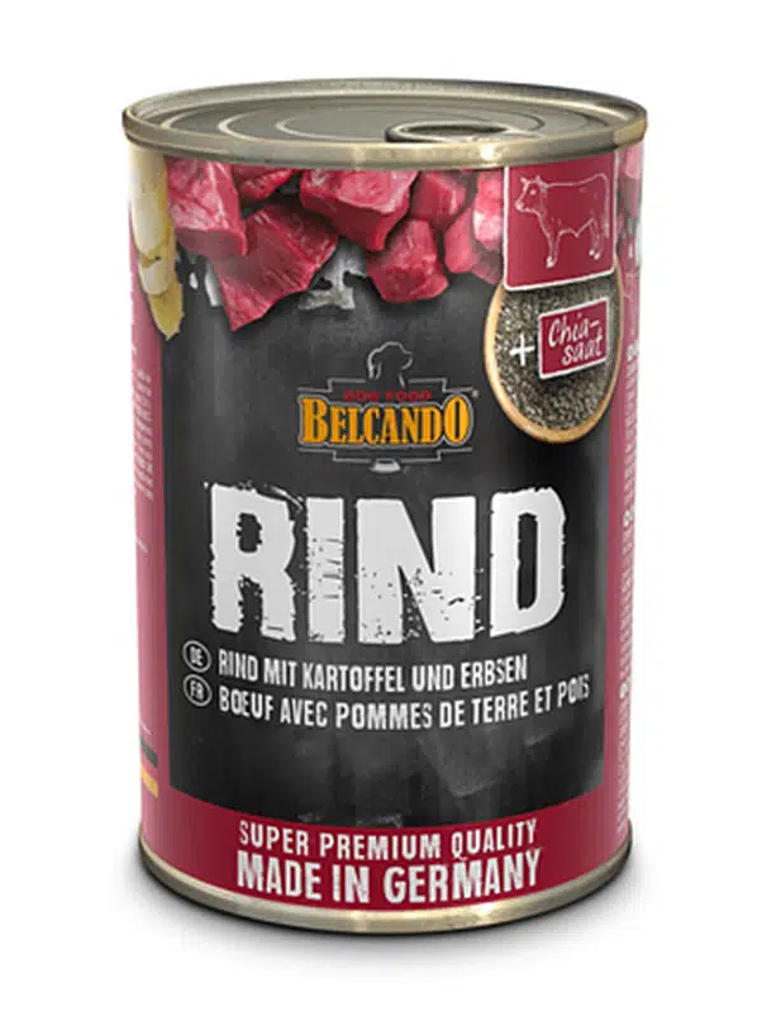 BELCANDO LATA TERNERA PATATA Y GUISANTE 400 GR  1