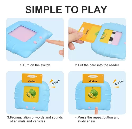 MÁQUINA DE APRENDIZAJE DE NGLÉS CON CARGA USB, 200 LÁMINAS 8