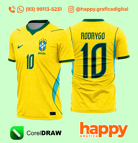 ARTE CAMISA DO BRASIL UNIFORME 01