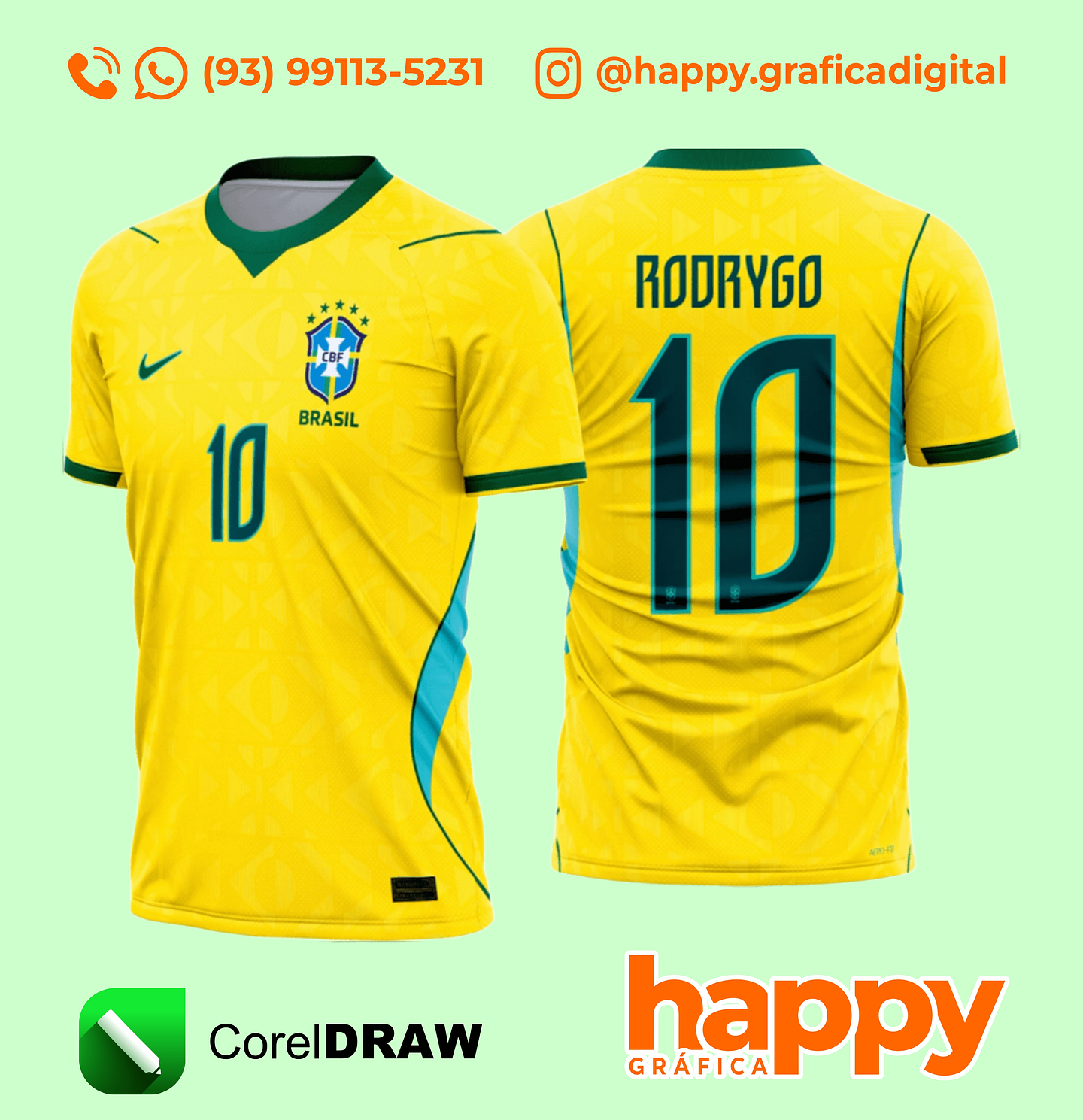 ARTE CAMISA DO BRASIL UNIFORME 01 1