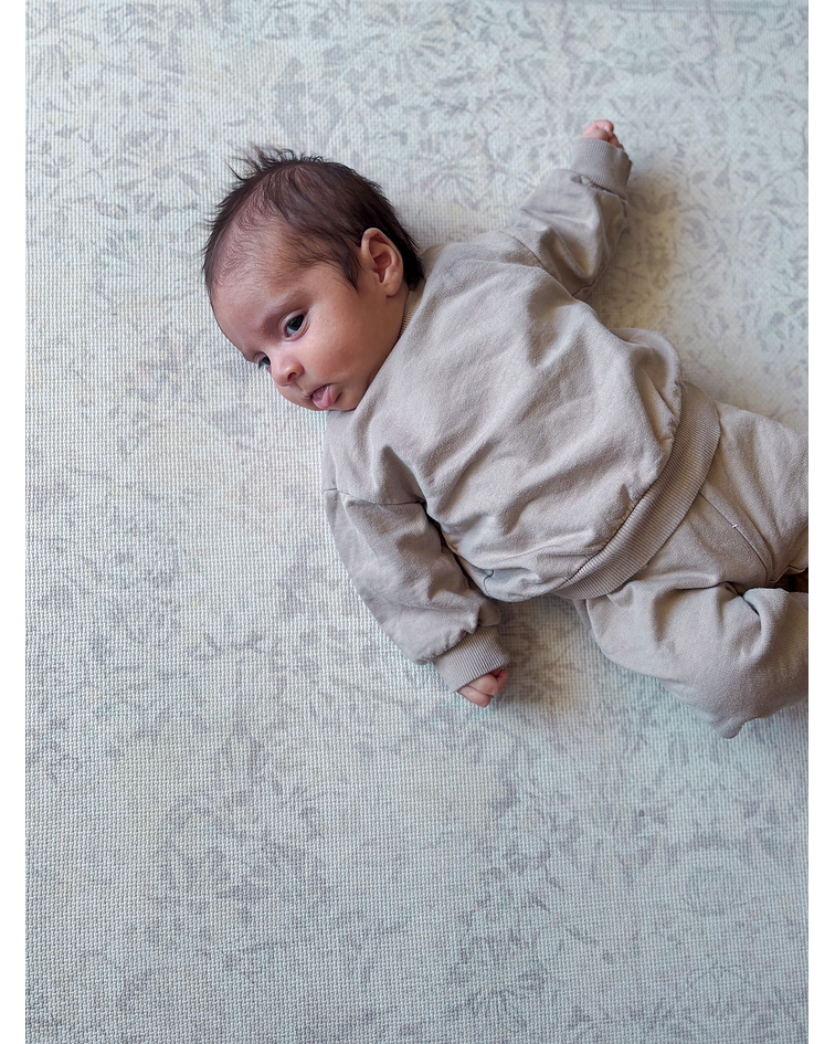 NUEVO Alfombra para bebe antigolpe, playmat Velvet Bloom, 140 x 210 cm