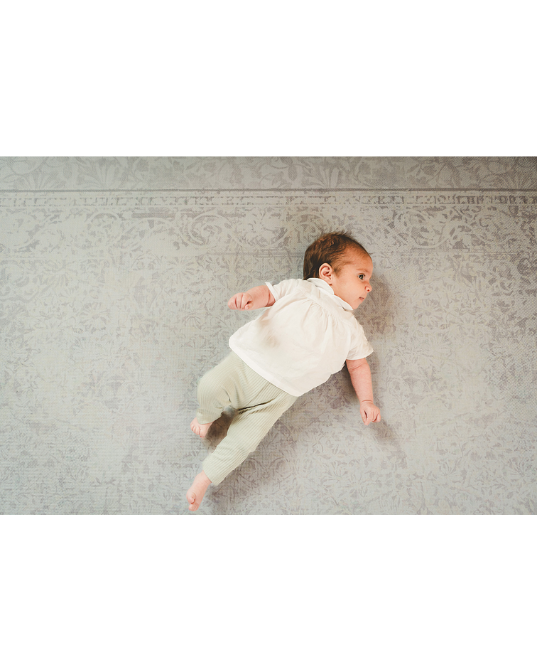 Alfombra para bebe antigolpe, Playmat Velvet Bloom, 140 x 210 cm