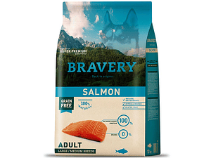 Bravery Salmon Adulto Large/Medium Breed 12 Kg