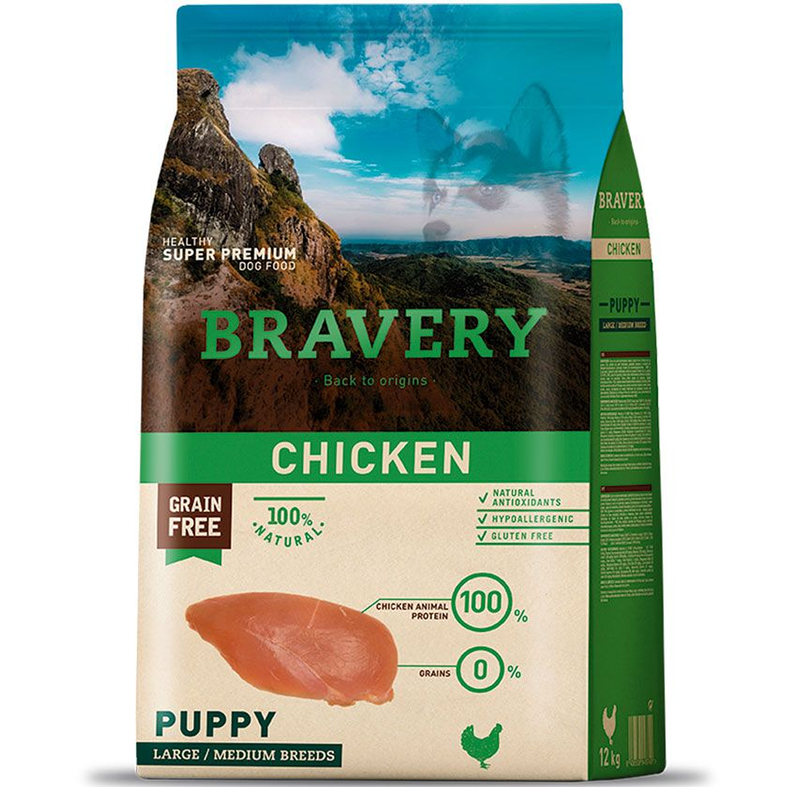 Bravery Chicken Puppy Large Medium Breeds 4 Kg 1