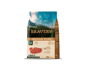 Bravery Iberian Pork Adulto Large Medium Breeds 12 Kg