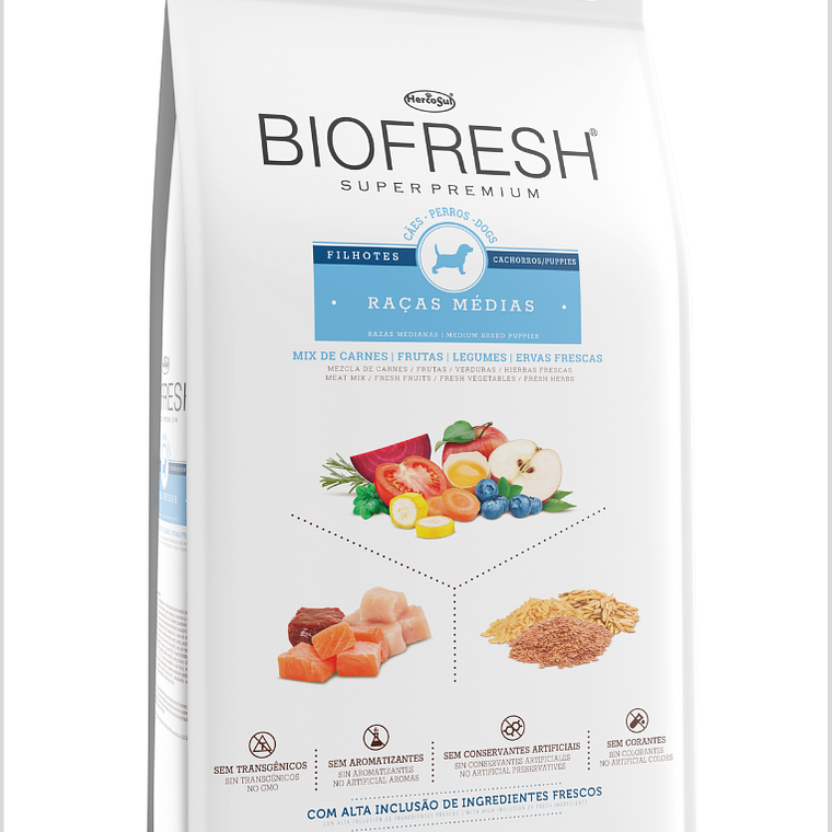 Biofresh Perros Cachorros Raza Mediana 3 Kg 1
