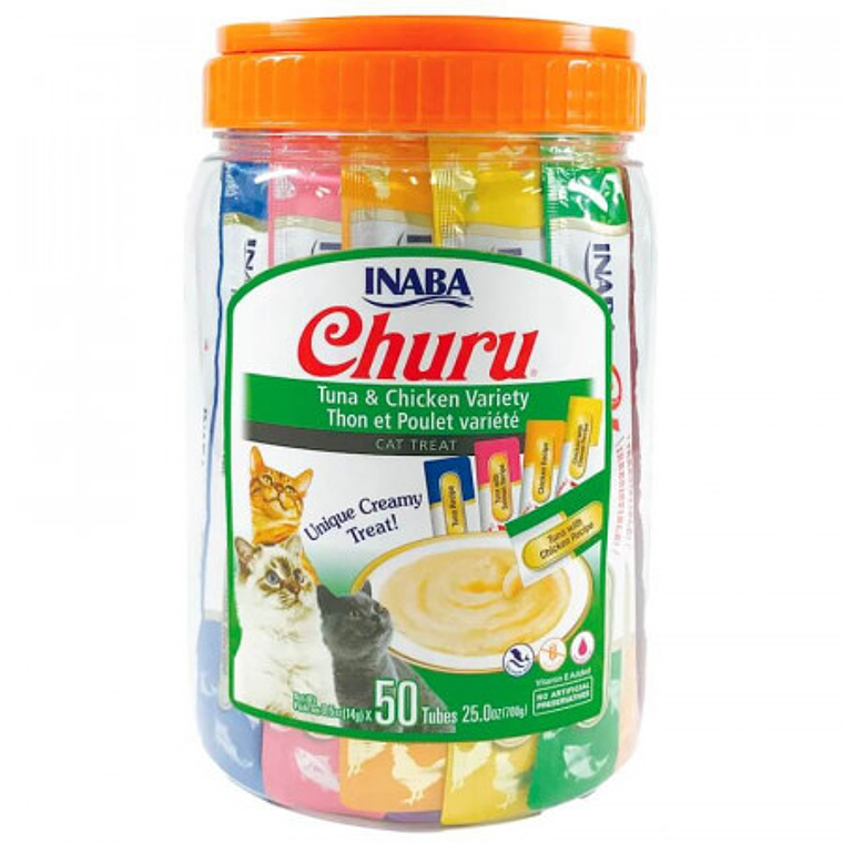 Churu Variedades De Atun Y Pollo 50 Tubos 1