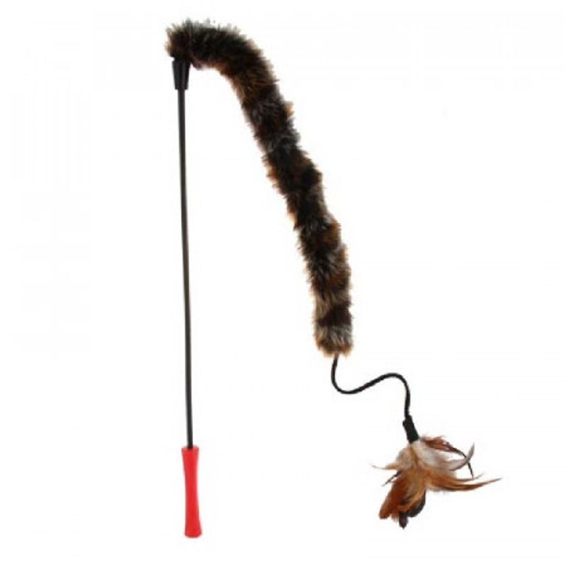 Varita Para Gatos Con Pluma y Felpa Gigwi 1