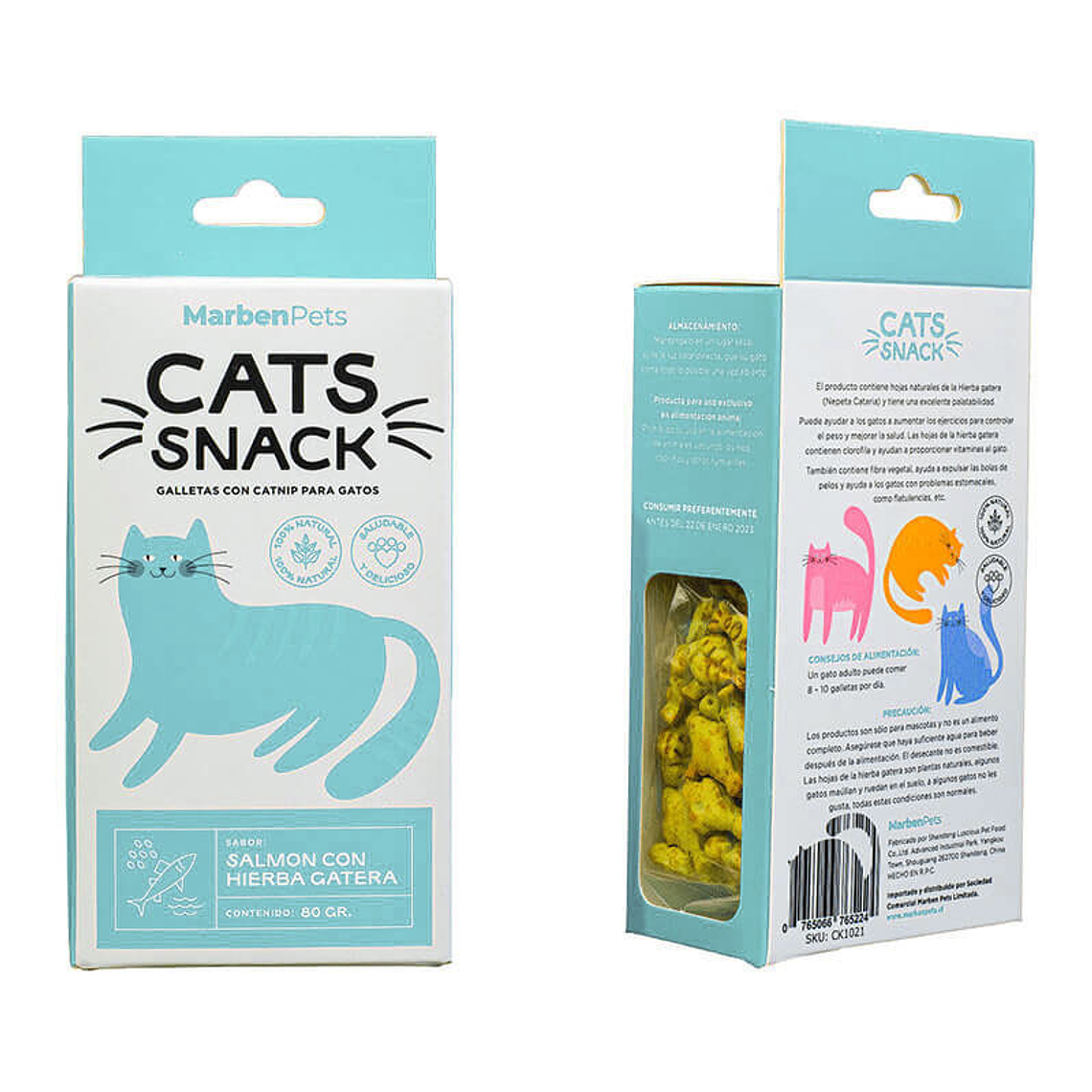 Cats Snack Galleta Salmon Con Hierba Gatera 1