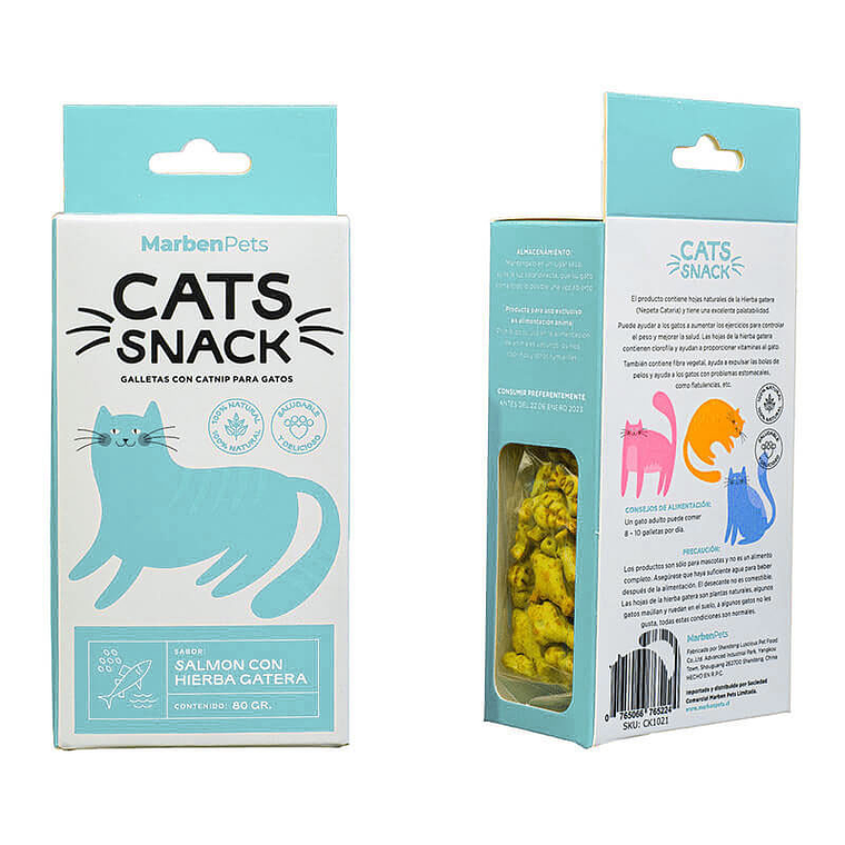 Cats Snack Galleta Salmon Con Hierba Gatera 1