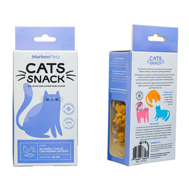 Cats Snack Galleta Salmon Y Pollo Con Hierba Gatera 1