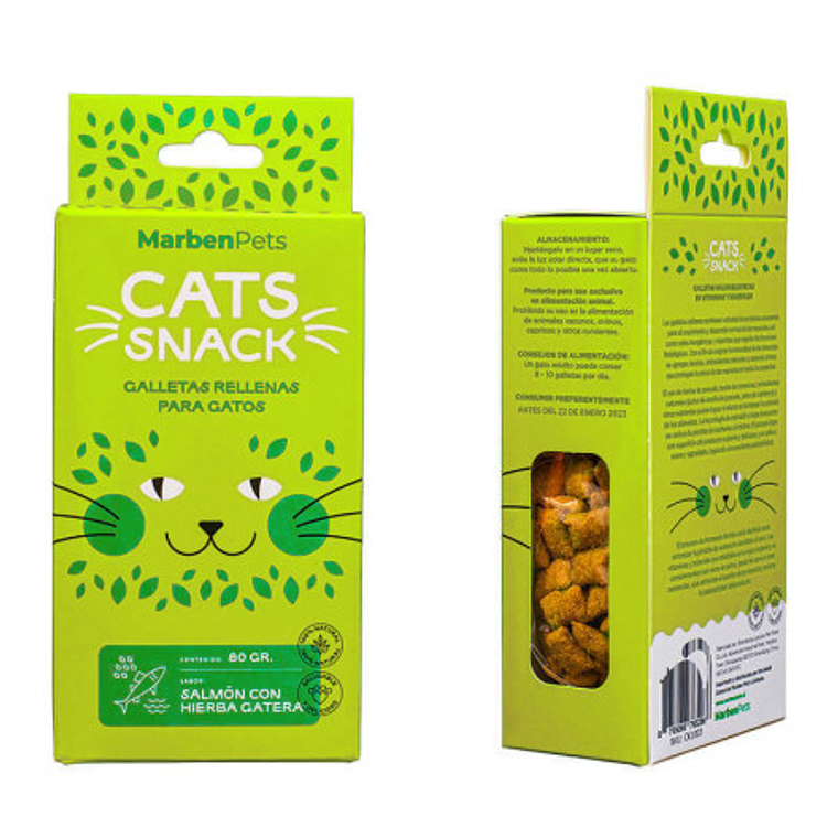 Cats Snack Galleta Rellena Salmon Con Hierba Gatera 1