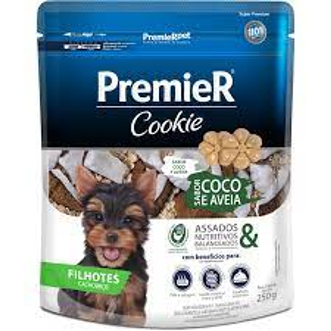 Premier Cookie Cachorros Coco y Avena 250 Grs 1
