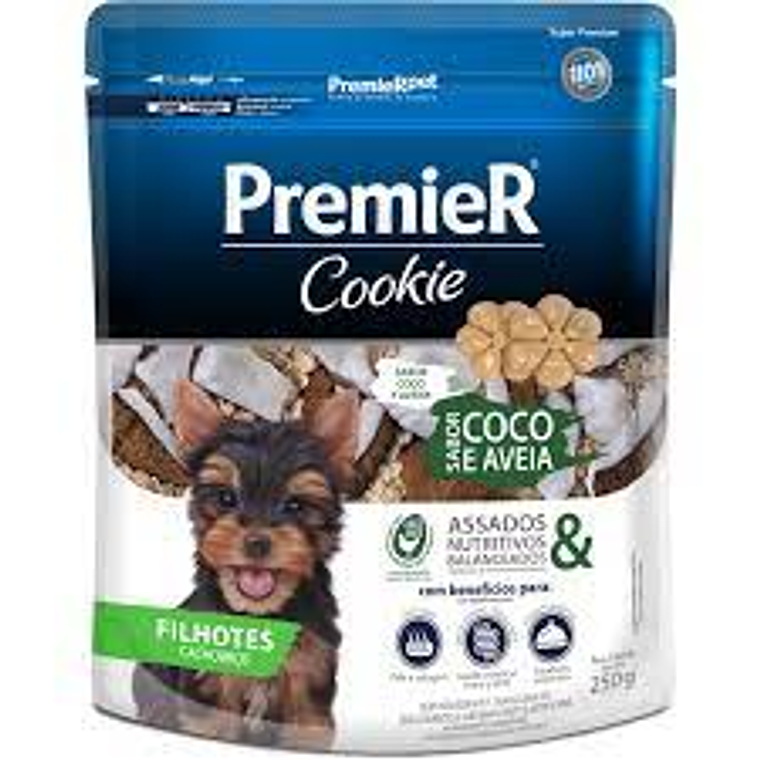 Premier Cookie Cachorros Coco y Avena 250 Grs 1