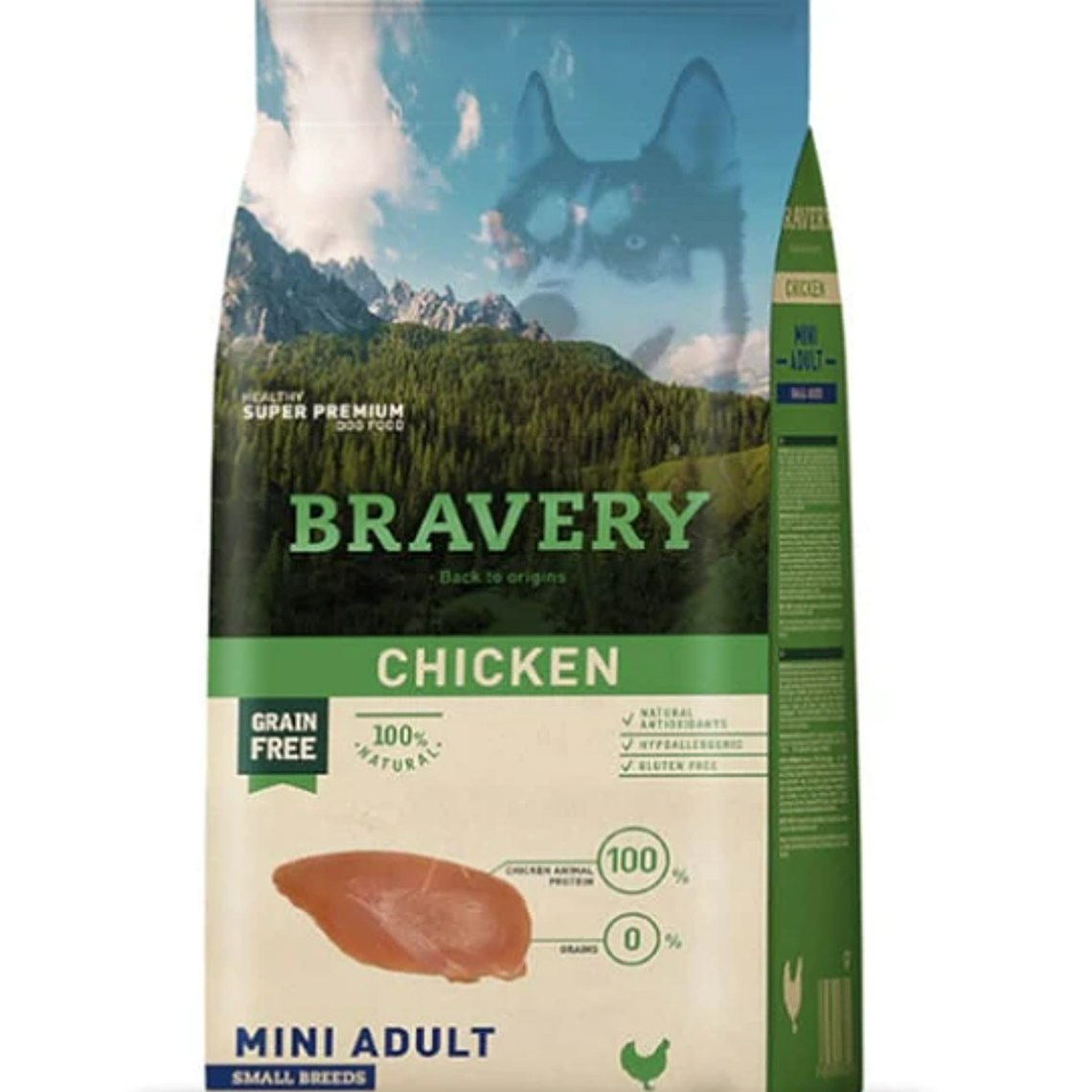 Bravery Chicken Mini Adulto Small Breeds 2 Kg 1