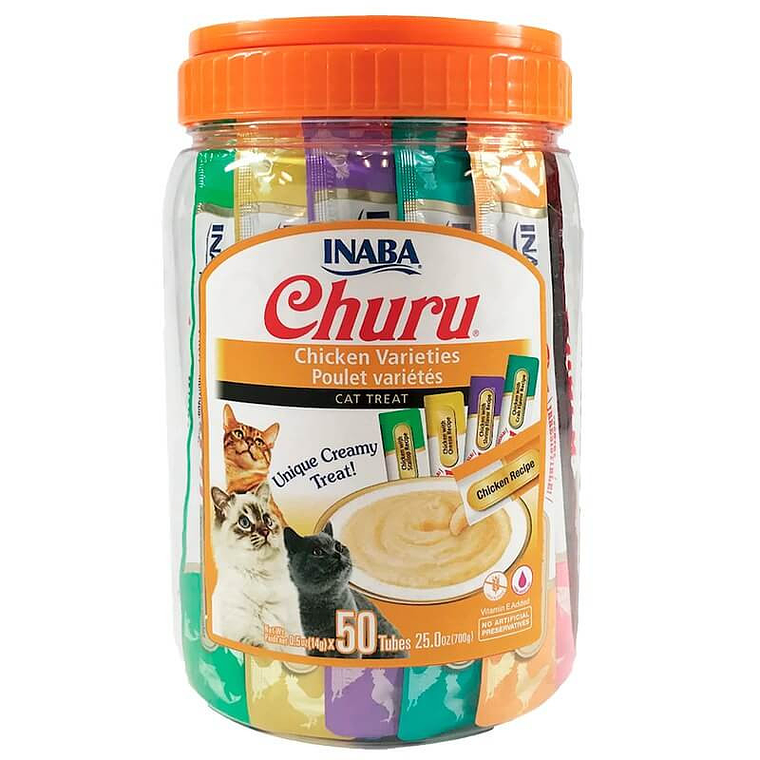 Churu Variedades De Pollo 50 Tubos 1