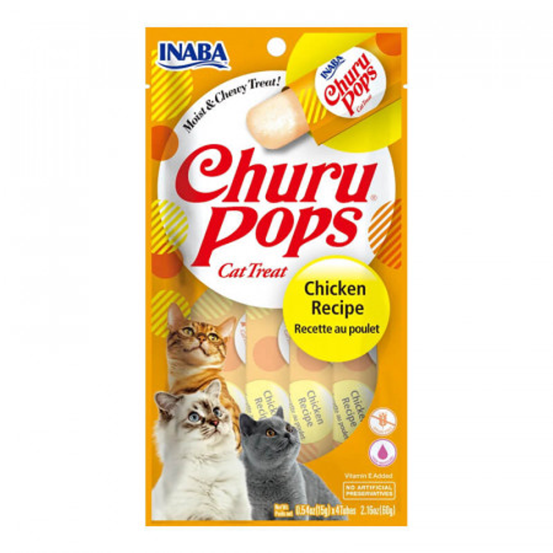 Churu Pops Gato Pollo 4 tubos 1