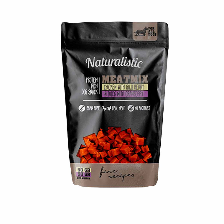 Naturalistic Meatmix Chicken with Goji and Duck with Cranberry 100 Gr 1