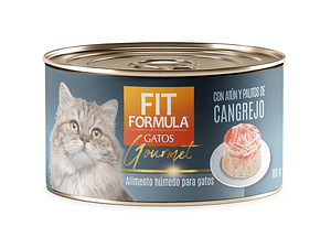 Lata Fit Formula Gato Gourmet Cangrejo 80 Gr