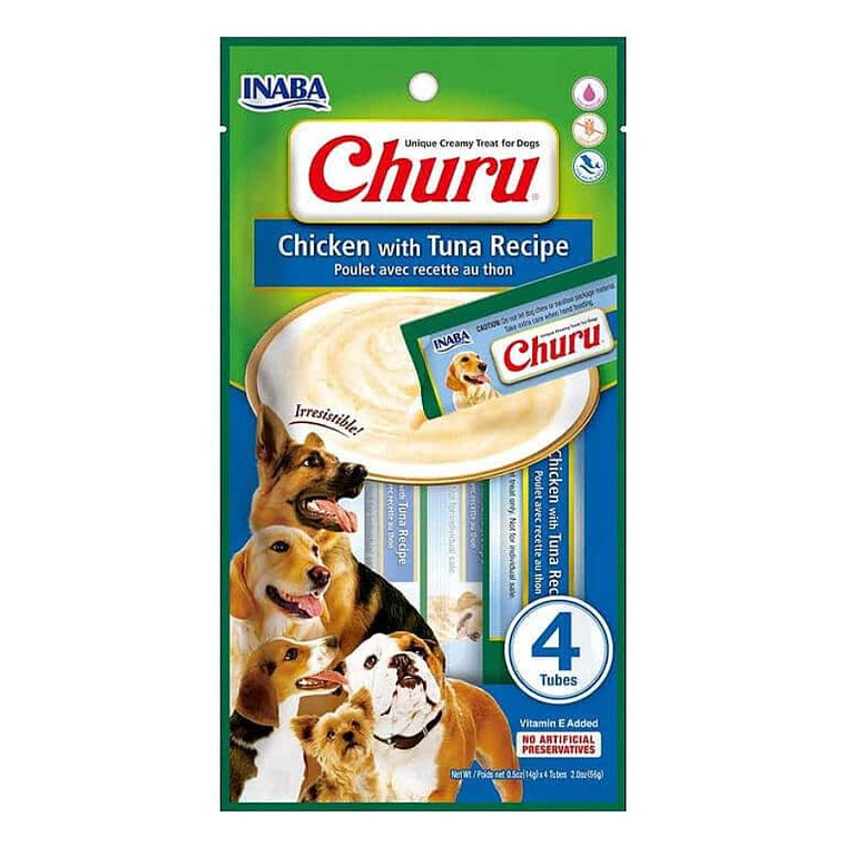 Churu Perro Pollo Con Atun 4 Tubos 1