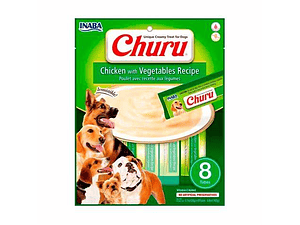 Churu Perro De Pollo Con Vegetales 8 Tubos