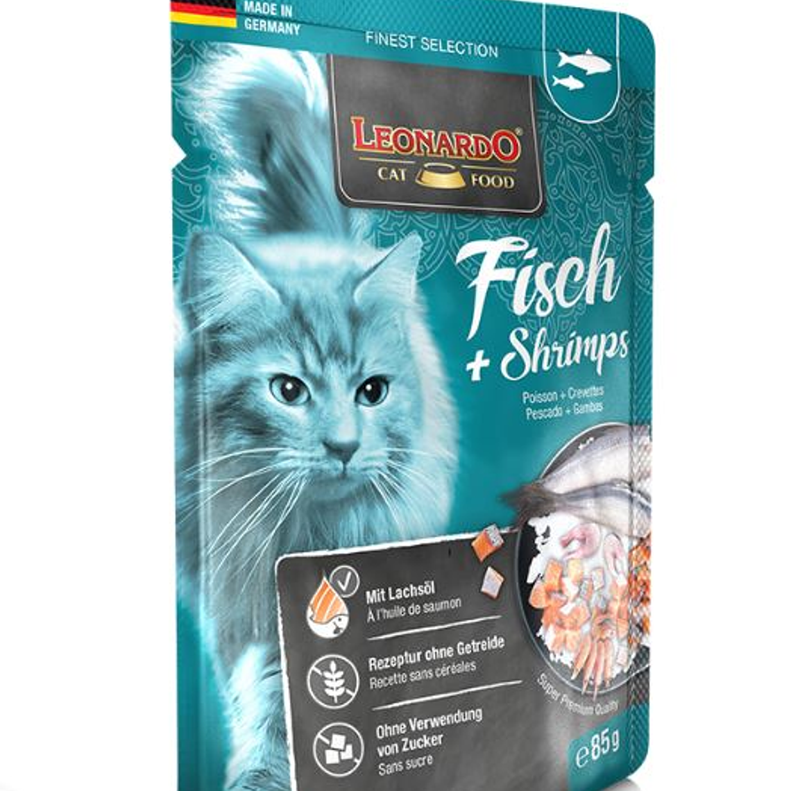 Leonardo Pouch Pescado y Camarones 85 gr 1