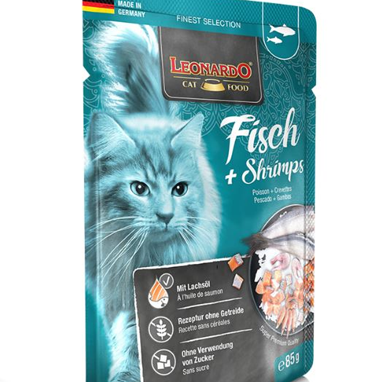Leonardo Pouch Pescado y Camarones 85 gr 1